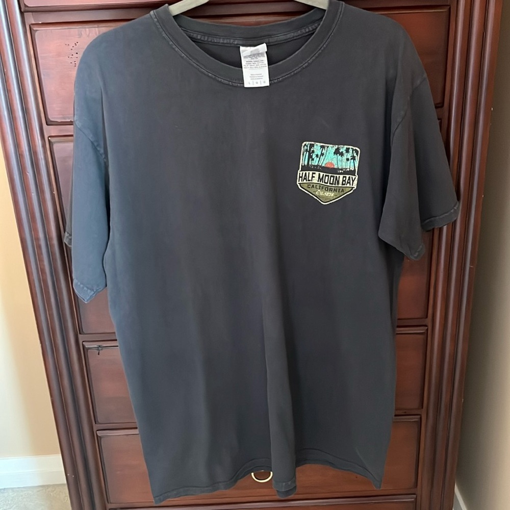 Gildan Ultra Cotton Half Moon Bay California Cotton Short Sleeve Tee Shirt